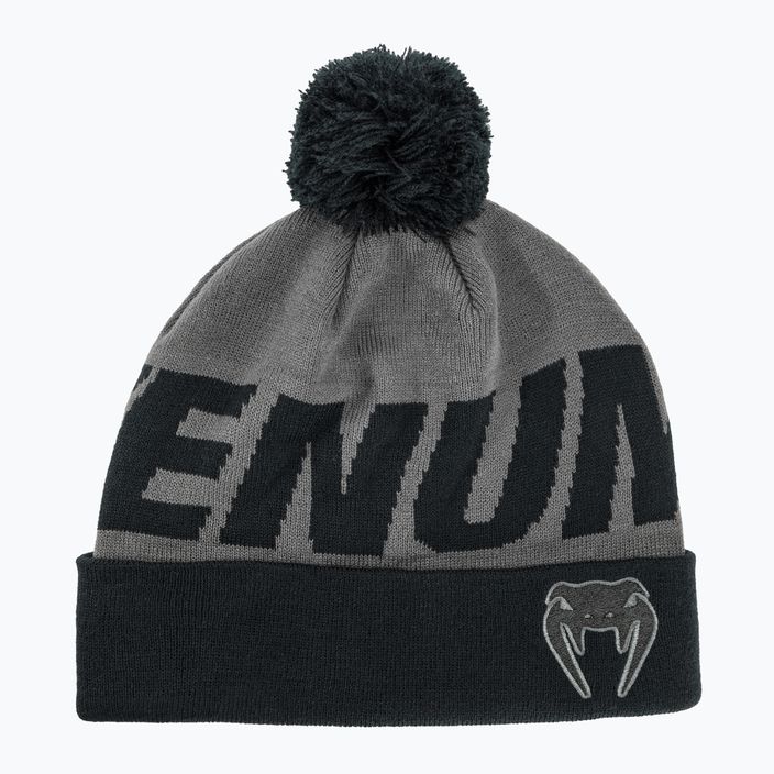 Venum Elite Зимна шапка с помпон сива/черна 5