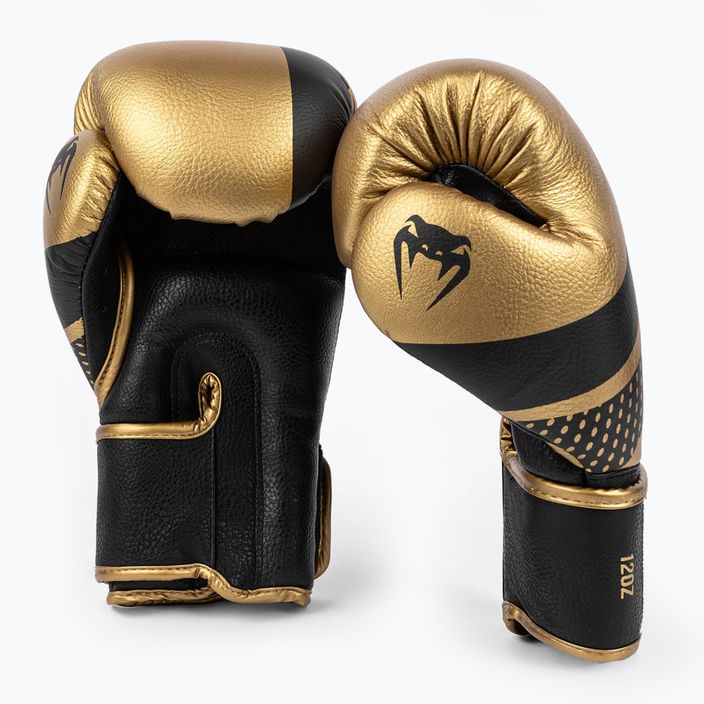 Боксови ръкавици Venum Lightning златни/черни 2