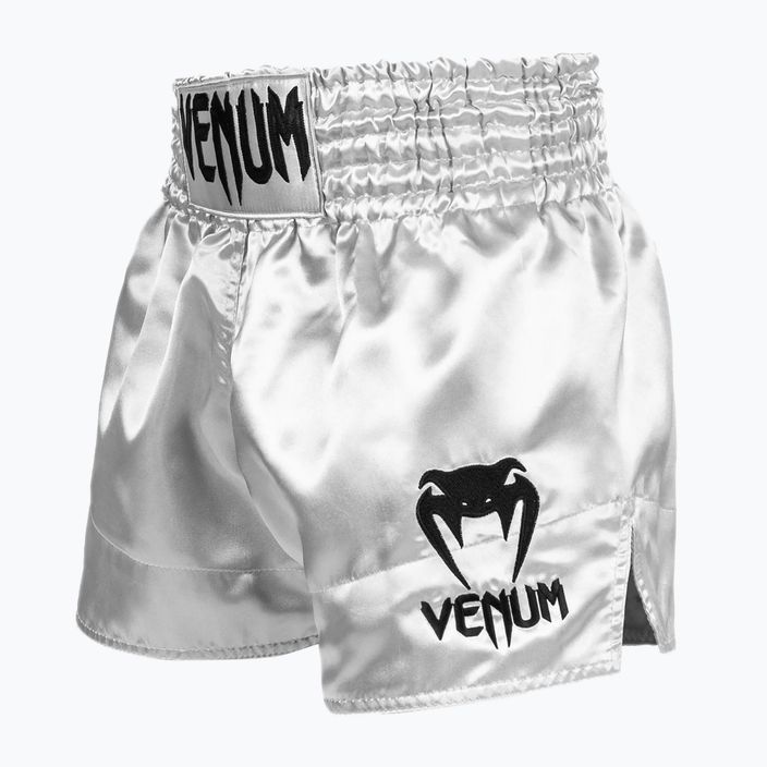 Мъжки къси панталони Venum Classic Muay Thai black and silver 03813-451 2