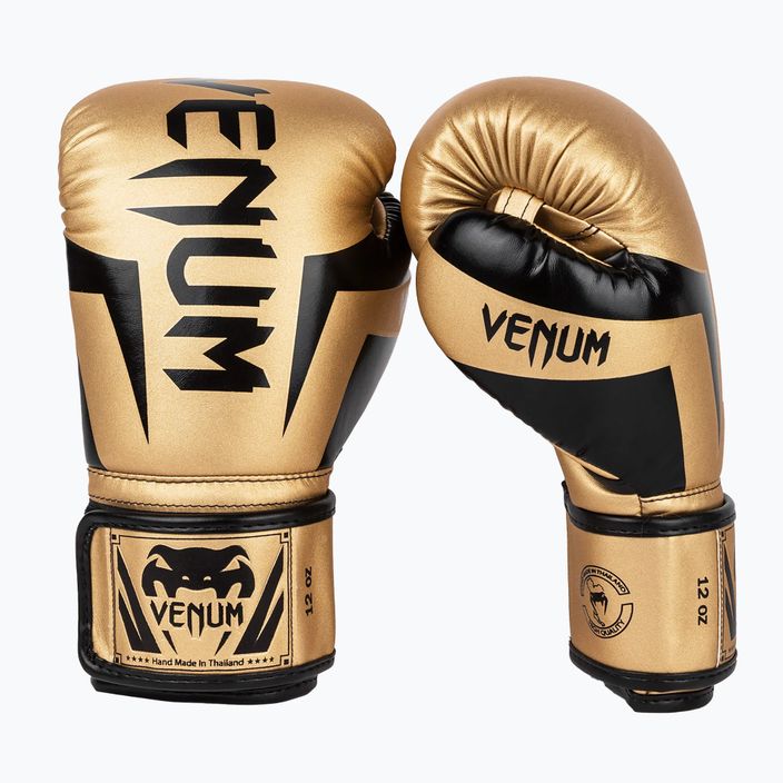 Мъжки боксови ръкавици Venum Elite в златисто и черно 1392-449 7
