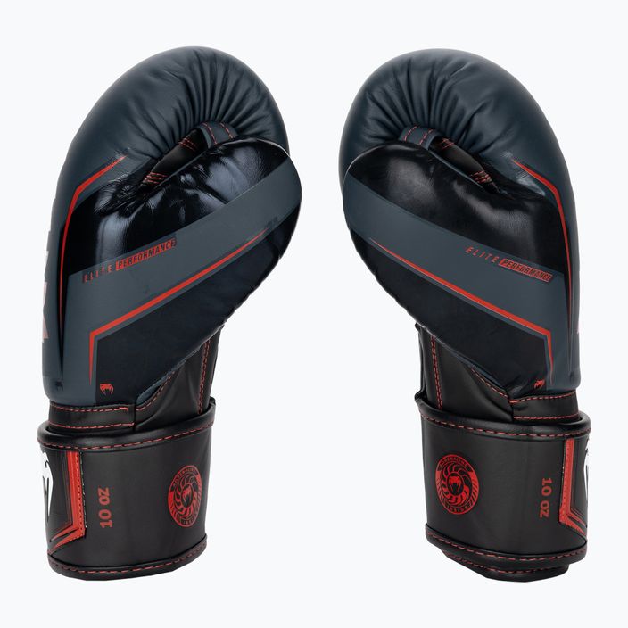 Боксови ръкавици Venum Elite Evo navy/black/red 3