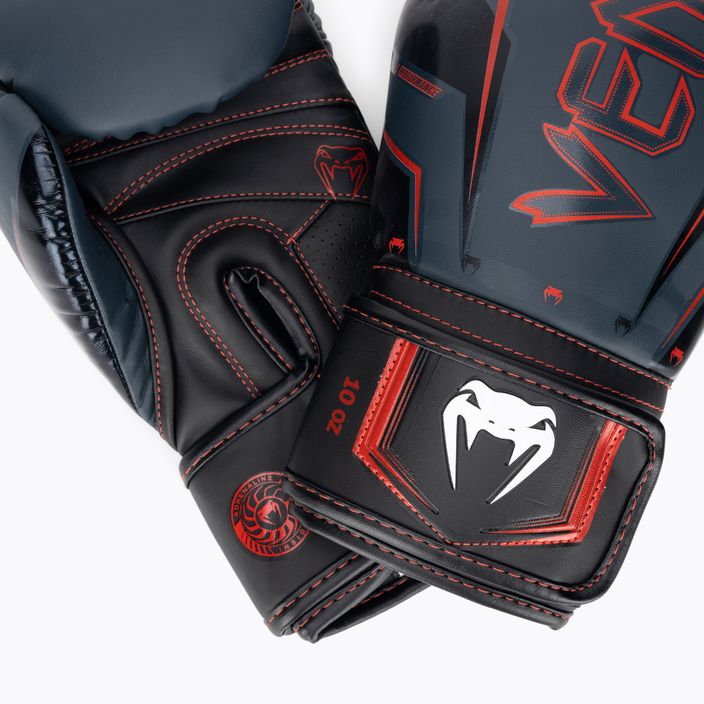 Боксови ръкавици Venum Elite Evo navy/black/red 4
