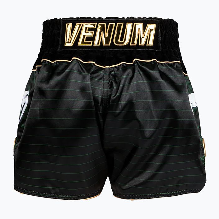 Venum Attack Тренировъчни шорти за муай тай черни/зелени 2