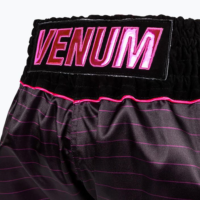 Venum Attack Тренировъчни шорти за муай тай черни/розови 5