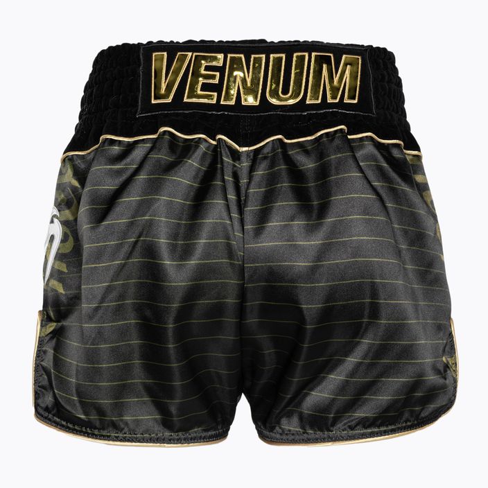Venum Attack Тренировъчни шорти за муай тай черни/златни 2