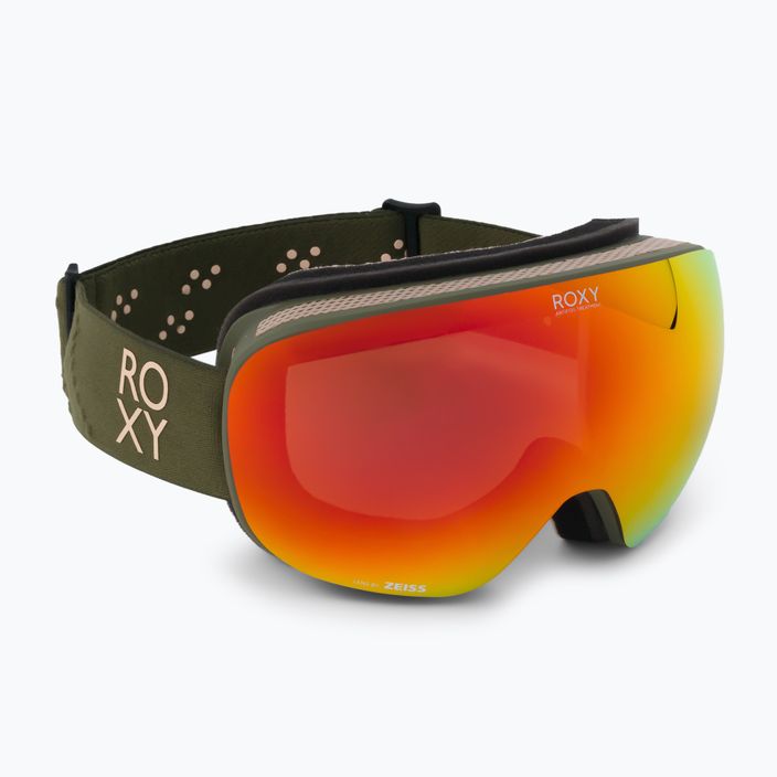 Очила за сноуборд за жени ROXY Popscreen Cluxe J 2021 burnt olive/sonar ml revo red