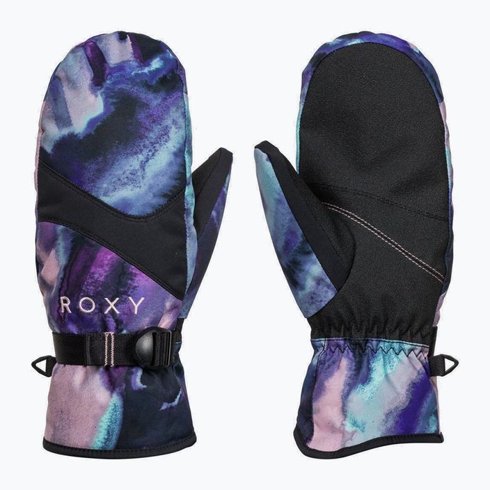 Дамски ръкавици за сноуборд ROXY Jetty 2021 niebieski/fioletowo/różowo/czarny 5