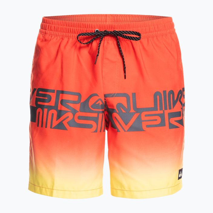 Мъжки къси панталони за плуване Quiksilver Word block 17 orange EQYJV03859-KVJ6