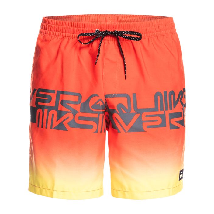 Мъжки къси панталони за плуване Quiksilver Word block 17 orange EQYJV03859-KVJ6 2