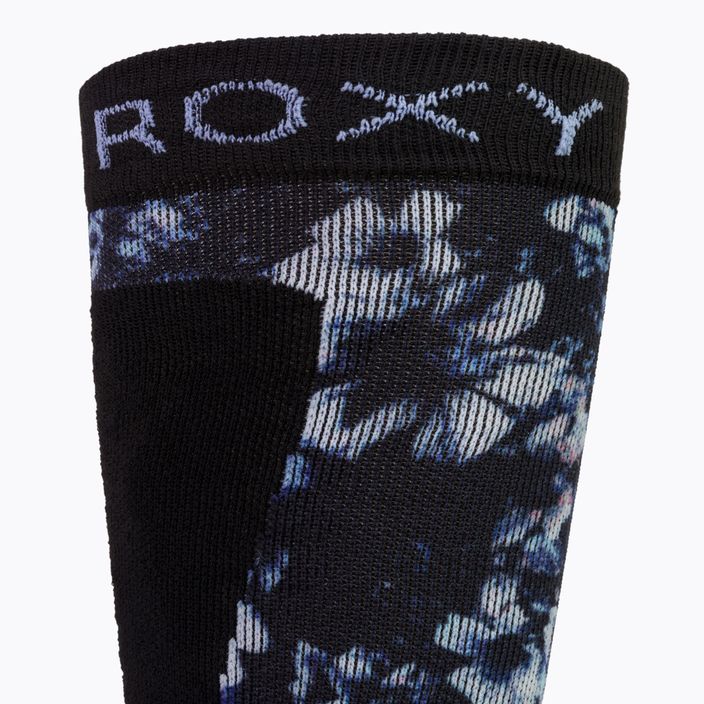 Дамски чорапи за сноуборд ROXY Paloma 2021 true black black flowers 4