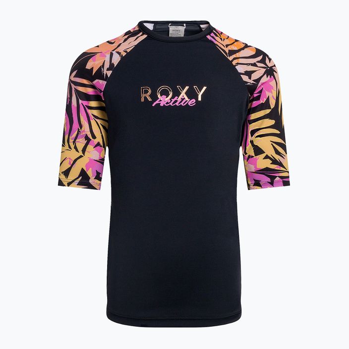 Детска тениска за плуване ROXY Active Joy Lycra 2021 anthracite zebra jungle girl