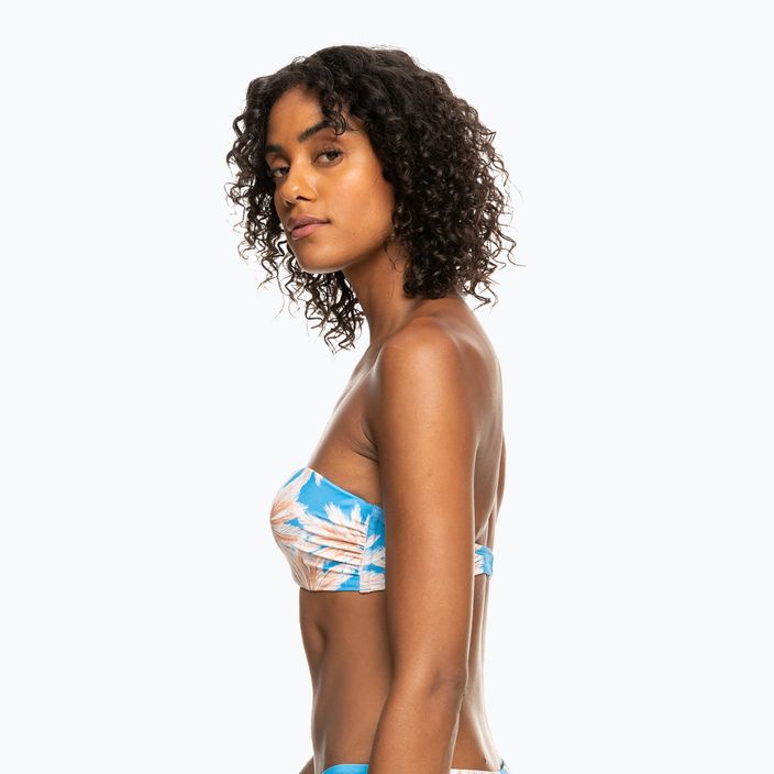 Горна част на бански костюм ROXY Love The Beach Vibe 2021 azure blue palm island 6