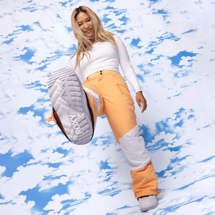 Дамски панталони за сноуборд ROXY Chloe Kim Woodrose mock orange 12