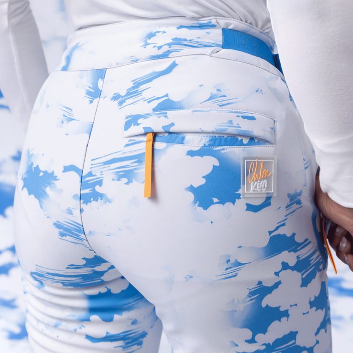 Дамски панталони за сноуборд ROXY Chloe Kim лазурно сини облаци 10