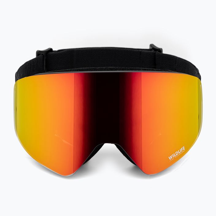 VonZipper Encore black satin/wildlife fire chrome очила за сноуборд 2