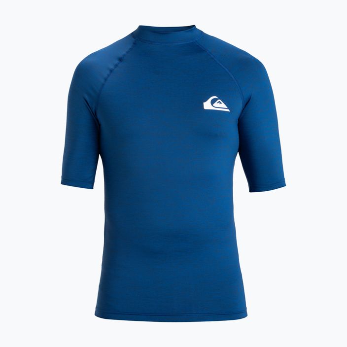 Quiksilver Everyday UPF50 monaco blue heather мъжка тениска за плуване 3