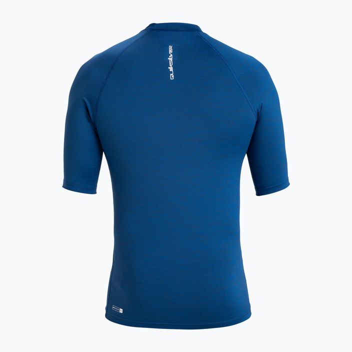 Quiksilver Everyday UPF50 monaco blue heather мъжка тениска за плуване 4