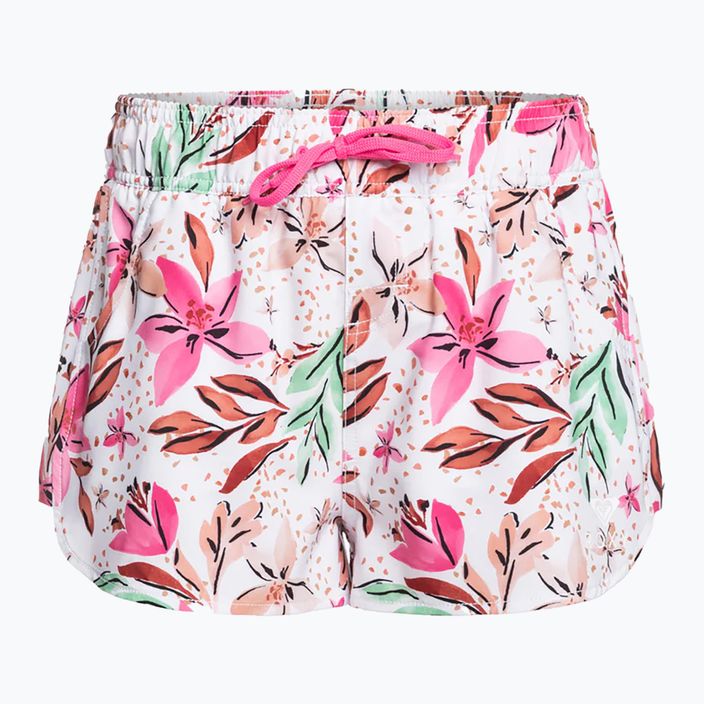 Дамски къси панталони за плуване ROXY Wave Printed 2 white happy tropical