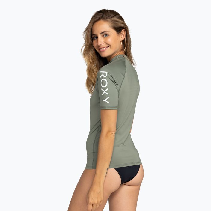 Дамска тениска за плуване ROXY Whole Hearted agave green 4