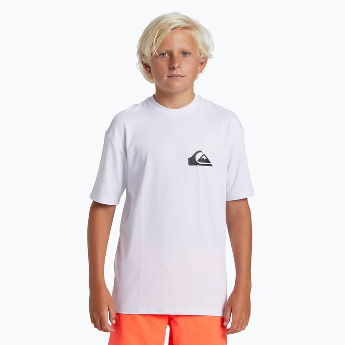 Quiksilver Everyday Surf Tee бяла детска тениска за плуване
