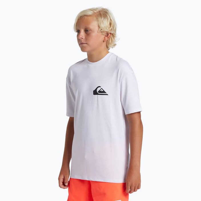 Quiksilver Everyday Surf Tee бяла детска тениска за плуване 3
