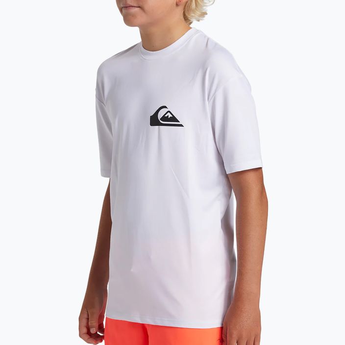 Quiksilver Everyday Surf Tee бяла детска тениска за плуване 4
