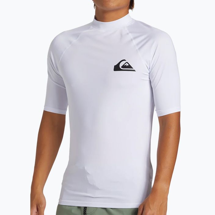 Quiksilver Everyday UPF50 бяла мъжка тениска за плуване 4