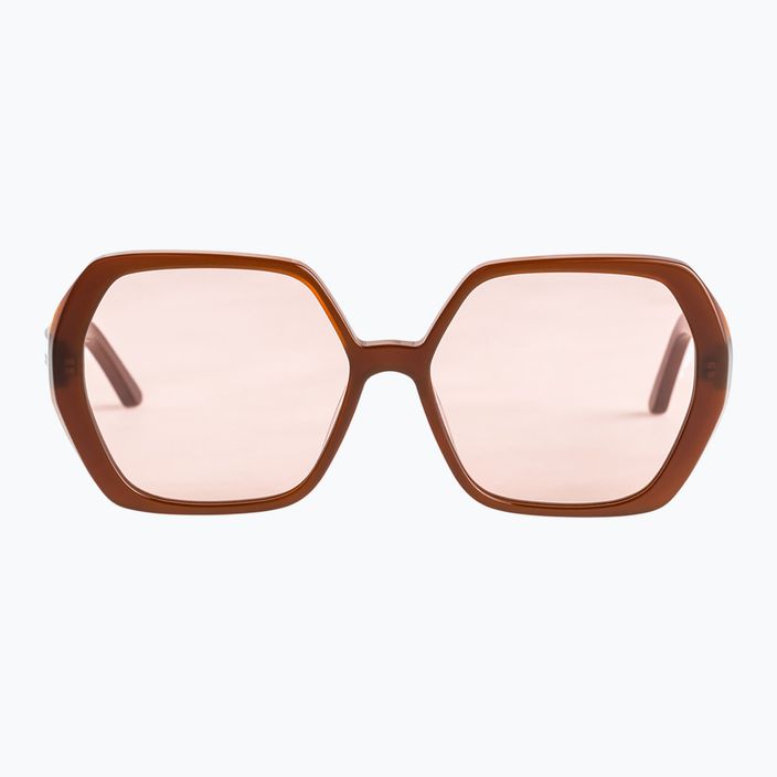 Дамски слънчеви очила Roxy Moraira с лъскав цвят корен бира/розово 2