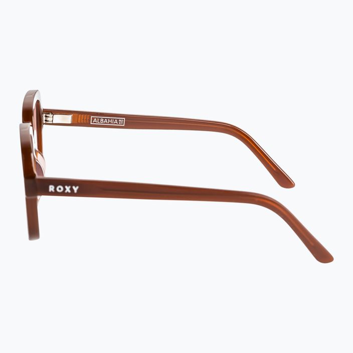 Дамски слънчеви очила ROXY Albahia с лъскав цвят корен бира/розово 4