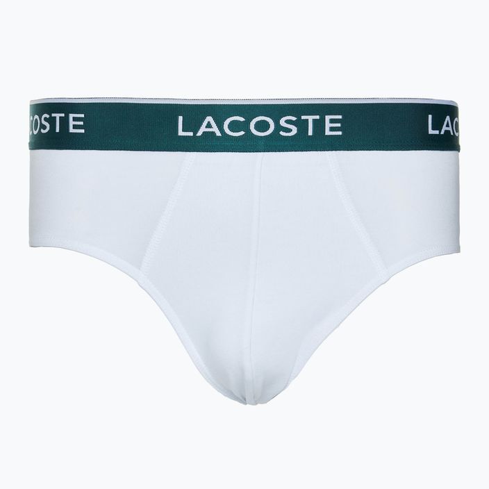 Мъжки слипове Lacoste 8H3472 3 чифта черен/бял/сребърен порцелан 4