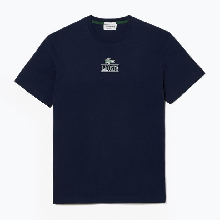 Тениска Lacoste TH1147 тъмно синьо 4