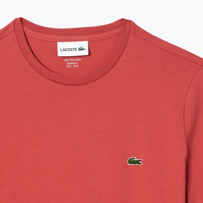 Мъжка тениска Lacoste TH6709 sierra red 5