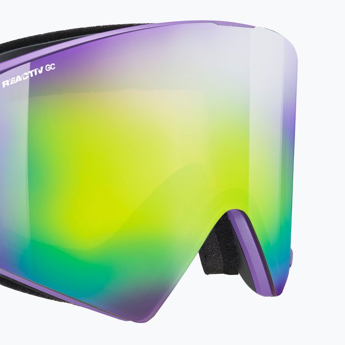 Julbo Razor Edge Reactiv Glare Control ски очила лилаво/черно/блестящо зелено 6
