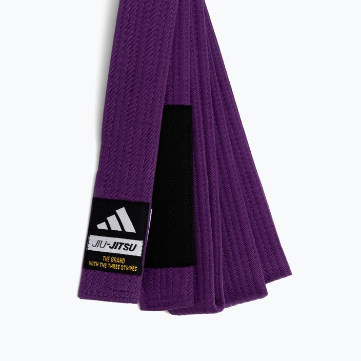 Колан за бразилско жиу-житцу adidas Elite purple 2
