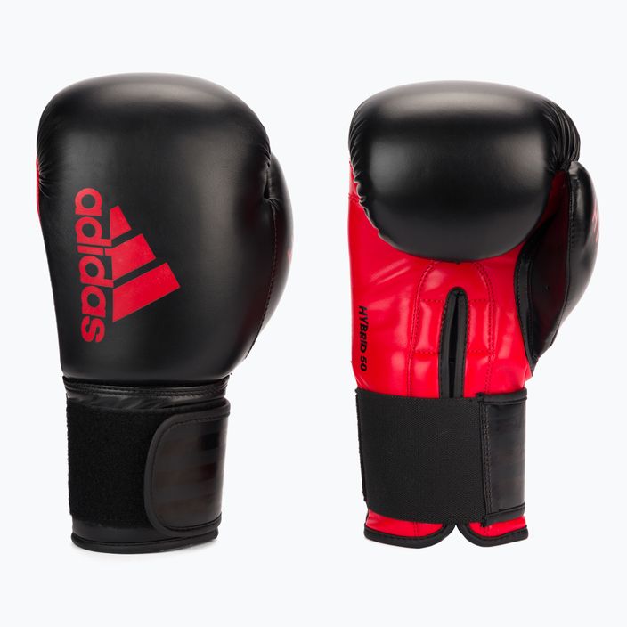 adidas Hybrid 50 боксови ръкавици черни ADIH50 5
