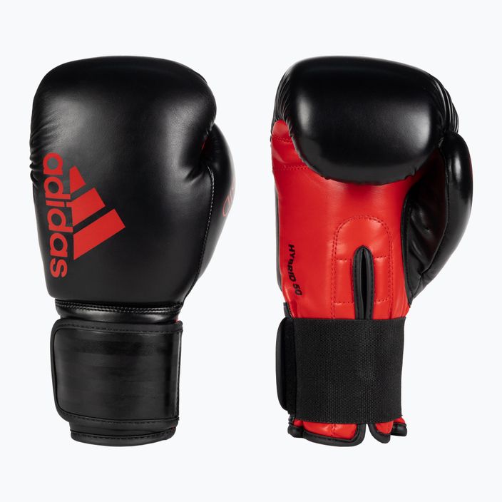 adidas Hybrid 50 боксови ръкавици черни ADIH50 6