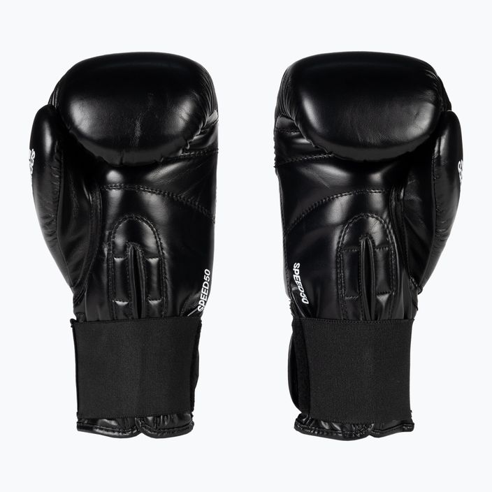 adidas Speed 50 боксови ръкавици черни ADISBG50 4