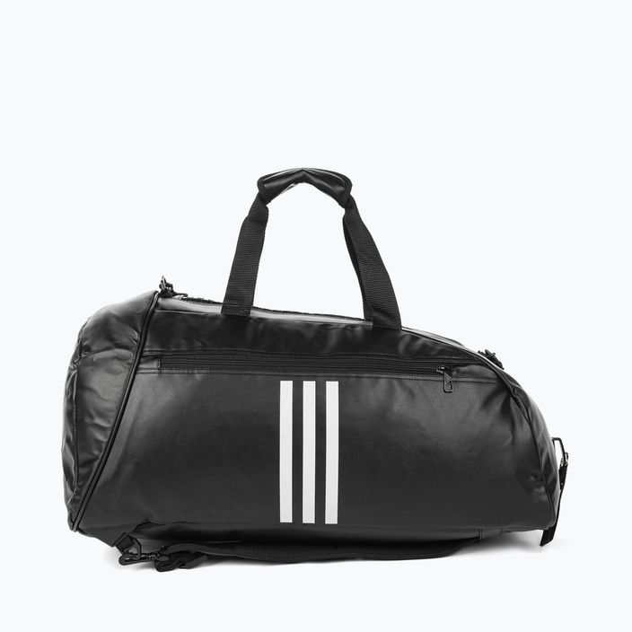 adidas 2 в 1 Boxing M черно-бяла тренировъчна чанта 3