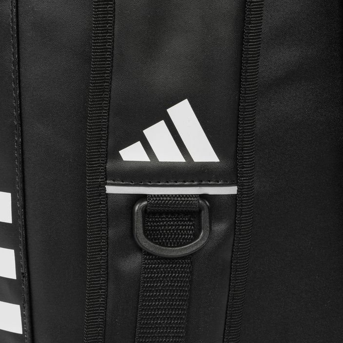 adidas 2 в 1 Boxing M черно-бяла тренировъчна чанта 7