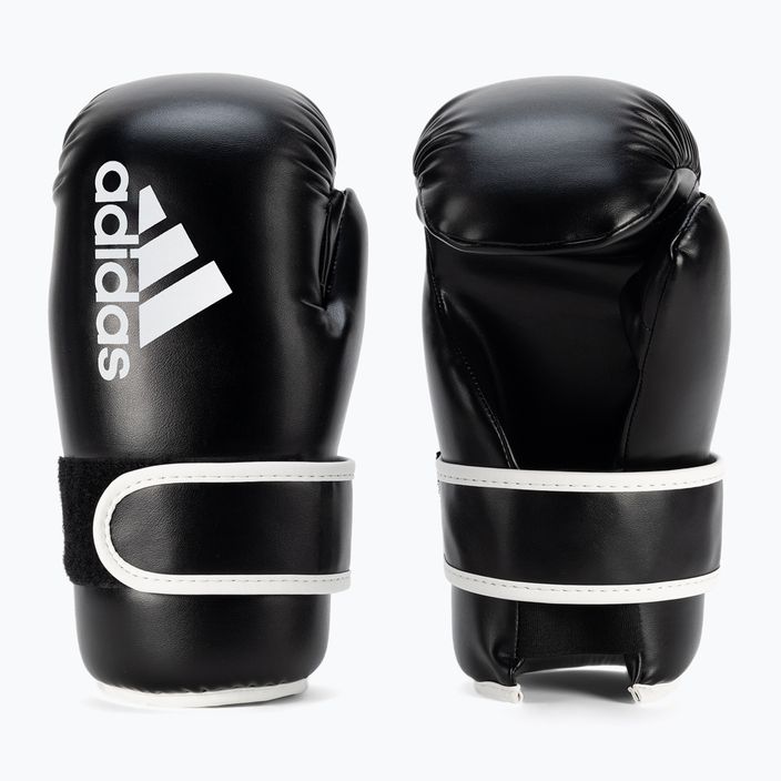 Adidas Point Fight Боксови ръкавици Adikbpf100 черно и бяло ADIKBPF100 3
