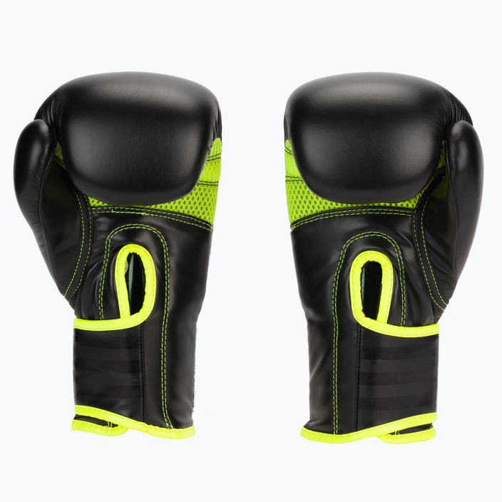 adidas Hybrid 80 боксови ръкавици черни/жълти ADIH80 2