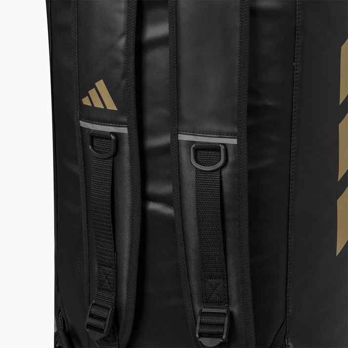 adidas тренировъчна чанта 50 l черна/златна 10