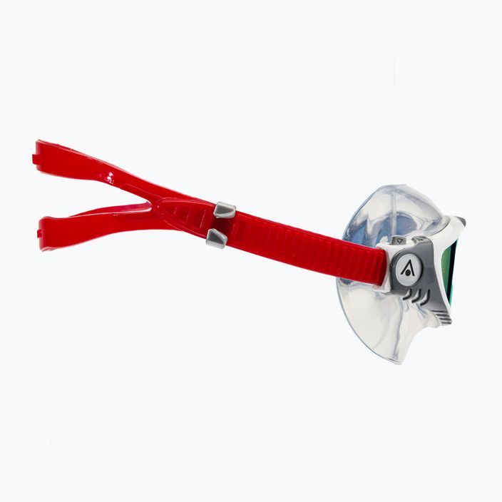 Aquasphere Vista бяла/сребърна/огледално червена титанова маска за плуване MS5050915LMR 3
