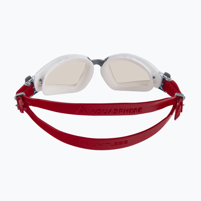 Aqua Sphere Kayenne Pro очила за плуване в бяло и червено EP3040910LPH 5