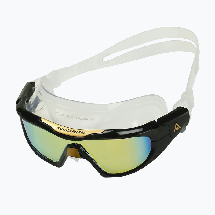 Плувна маска Aquasphere Vista Pro прозрачна/златна титаниева/огледално златна MS5040101LMG