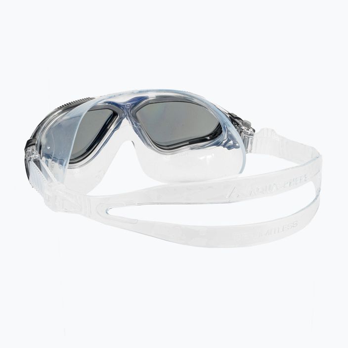 Aquasphere Vista прозрачна/тъмно сива/огледална димна маска за плуване MS5050012LD 4