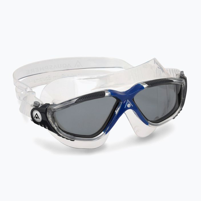 Aquasphere Vista прозрачна/тъмно сива/огледална димна маска за плуване MS5050012LD 8