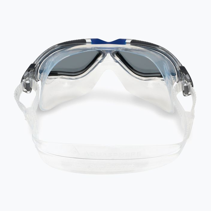 Aquasphere Vista прозрачна/тъмно сива/огледална димна маска за плуване MS5050012LD 9