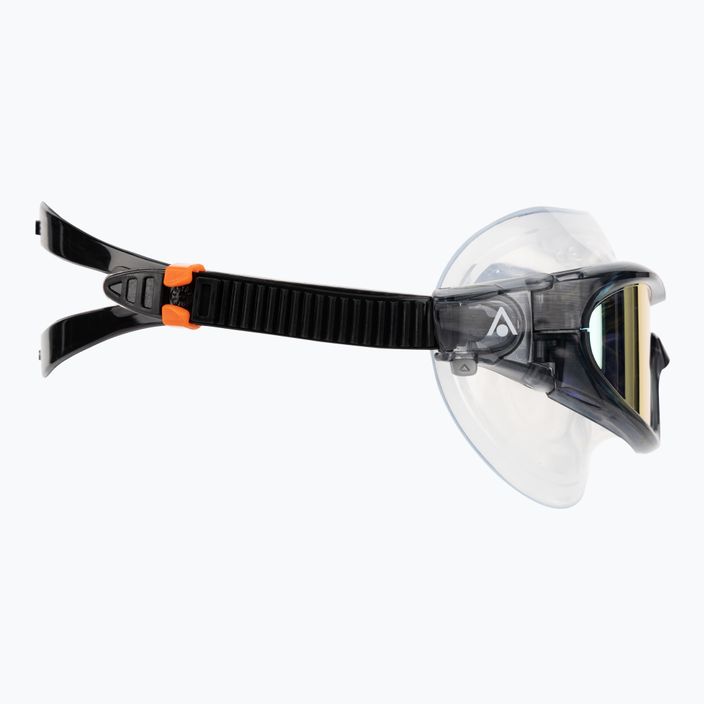 Aquasphere Vista Pro тъмно сива/черна/оранжева титанова маска за плуване MS5041201LMO 3