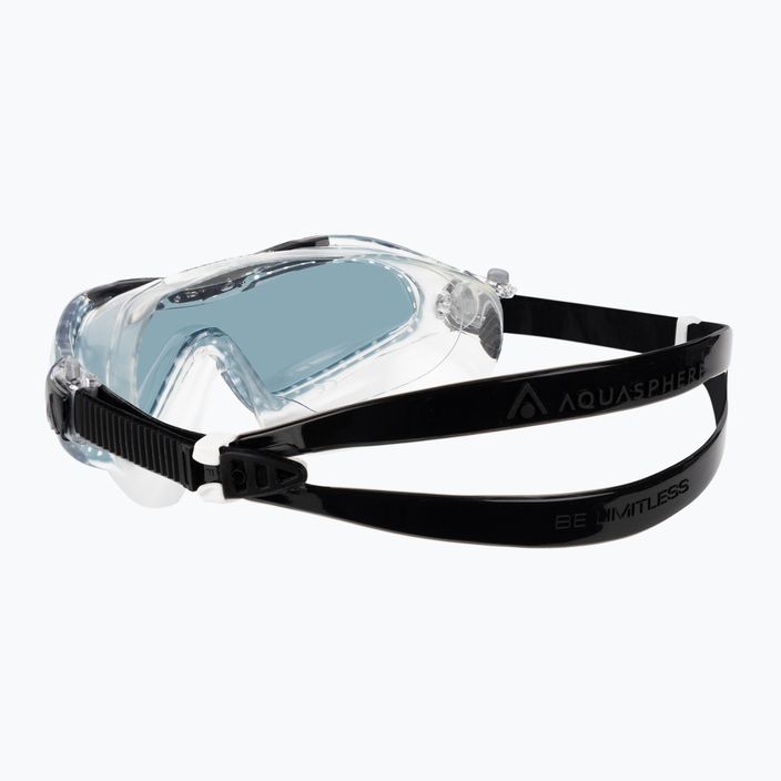 Aquasphere Vista XP прозрачна/черна/огледална димна маска за плуване MS5090001LD 4